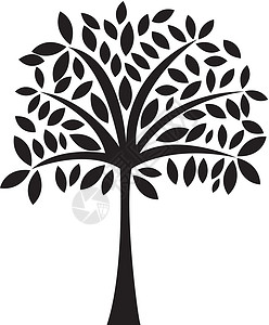 抽象树生活生长环境苦恼夹子叶子插图衬套植物学漩涡背景图片