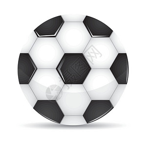 足球球插图闲暇圆形运动圆圈白色手球皮革锻炼竞赛背景图片