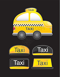 出租车乘客出租车车运动车辆商业运输旅行民众街道条纹插图交通设计图片