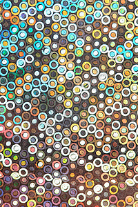 喜庆彩色灯光新年液体活力海报流行音乐灯泡展示艺术金子气泡背景图片