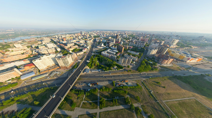 空中城市风景商业旅行住宅天际背景建筑学远景交通蓝色建造图片