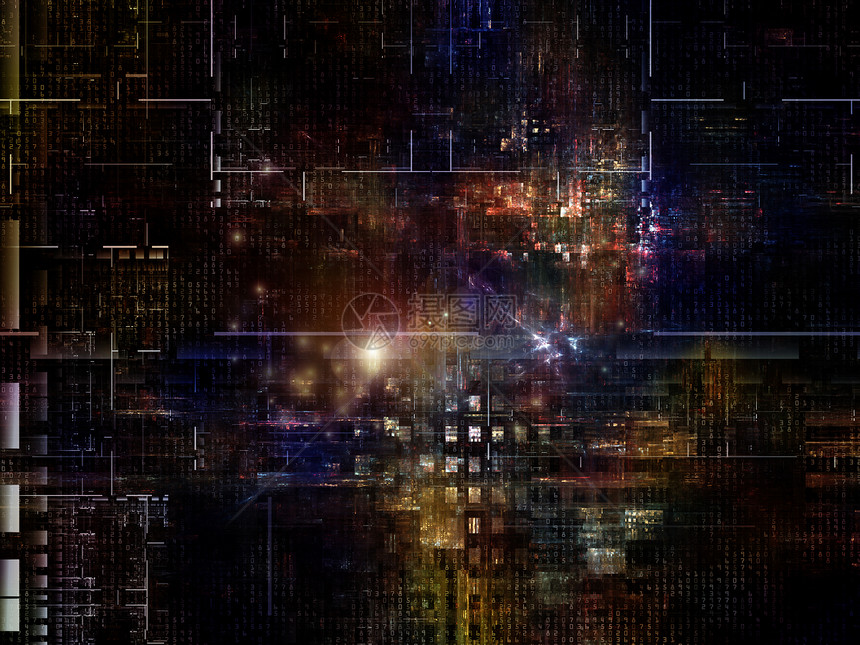 技术胶质代码元素数学数字电脑设计机械工业矩形网格图片