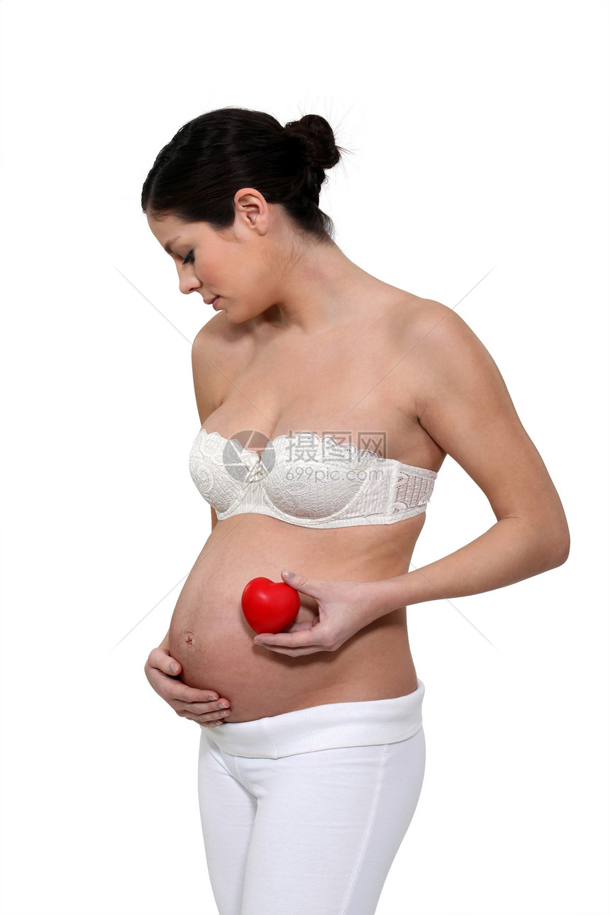 孕妇触摸其肚子身体女孩家庭母性成人妈妈父母怀孕生活产妇图片