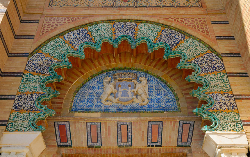 穆德贾尔馆的拱门图片