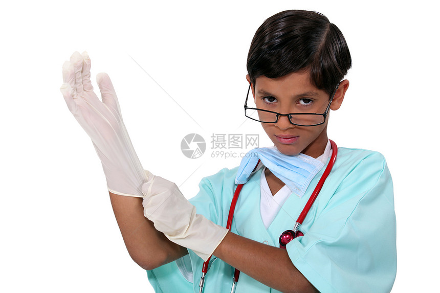 男外科医生儿科手套实验室儿童医师考试手术医院孩子眼镜图片