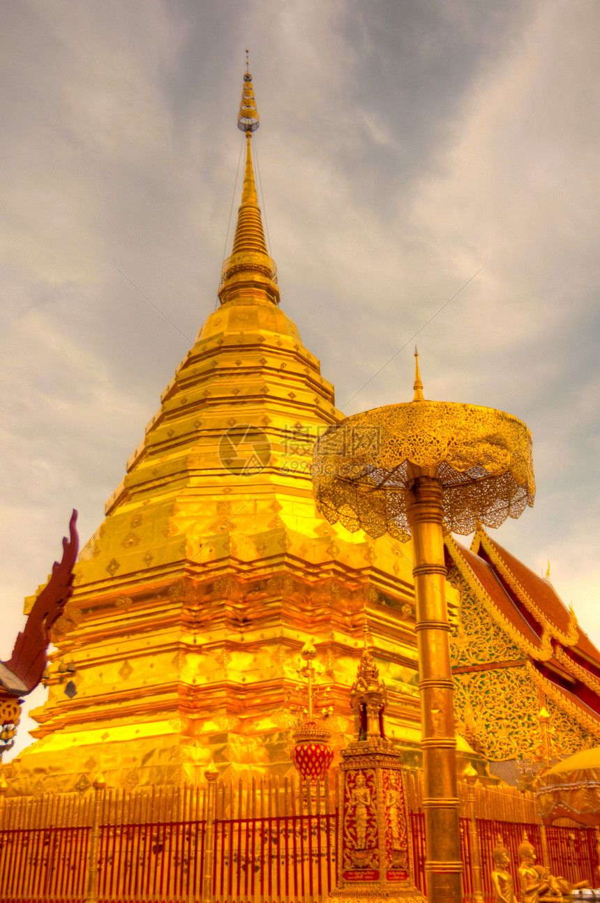 泰国客人太阳不动产力量木头假期房子博物馆居住佛陀图片