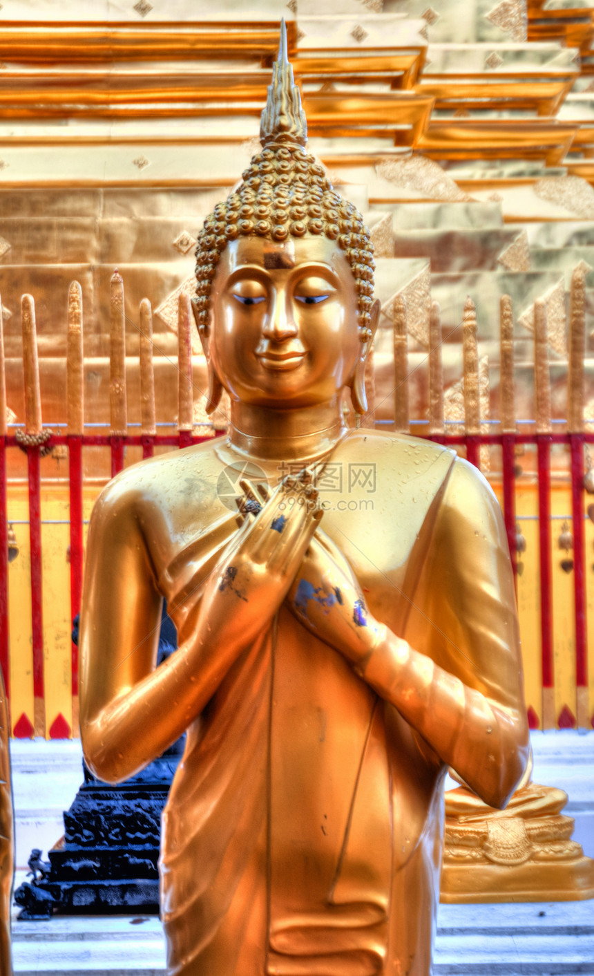 泰国石头哲学佛塔假期不动产佛陀上帝寺庙天空客人图片
