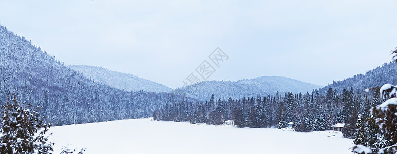 加斯佩魁北克冬天高清图片