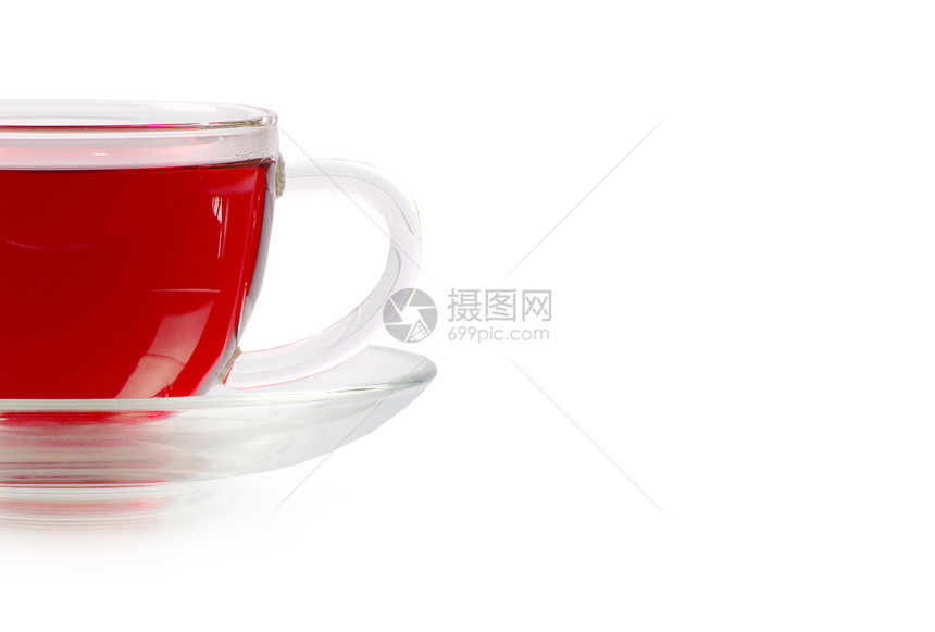 红茶美丽杯子香脂食物浆果饮料图片