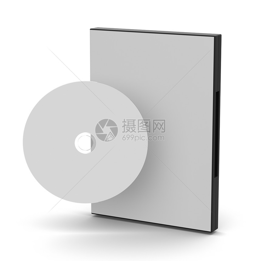 DVD 盒  空白光驱视频镶嵌盒子白色电脑塑料案件磁盘容器图片