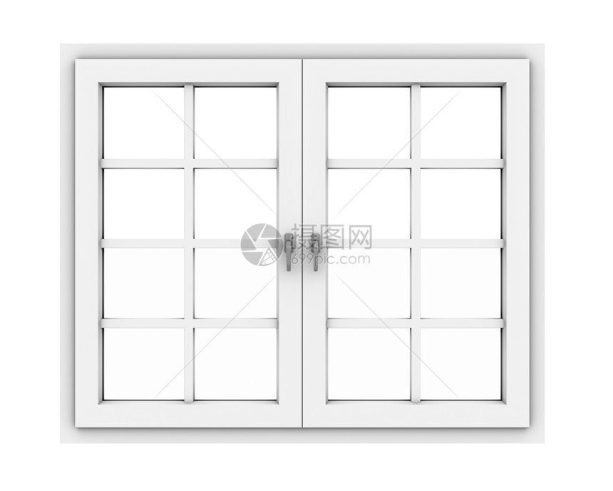 白窗口白色灰色窗户玻璃窗框框架图片