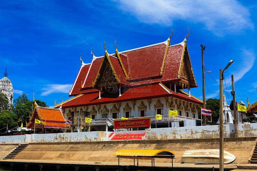 泰国Ayutthaya泰神庙石头吸引力佛塔建筑学废墟崇拜纪念碑历史性旅行神社图片