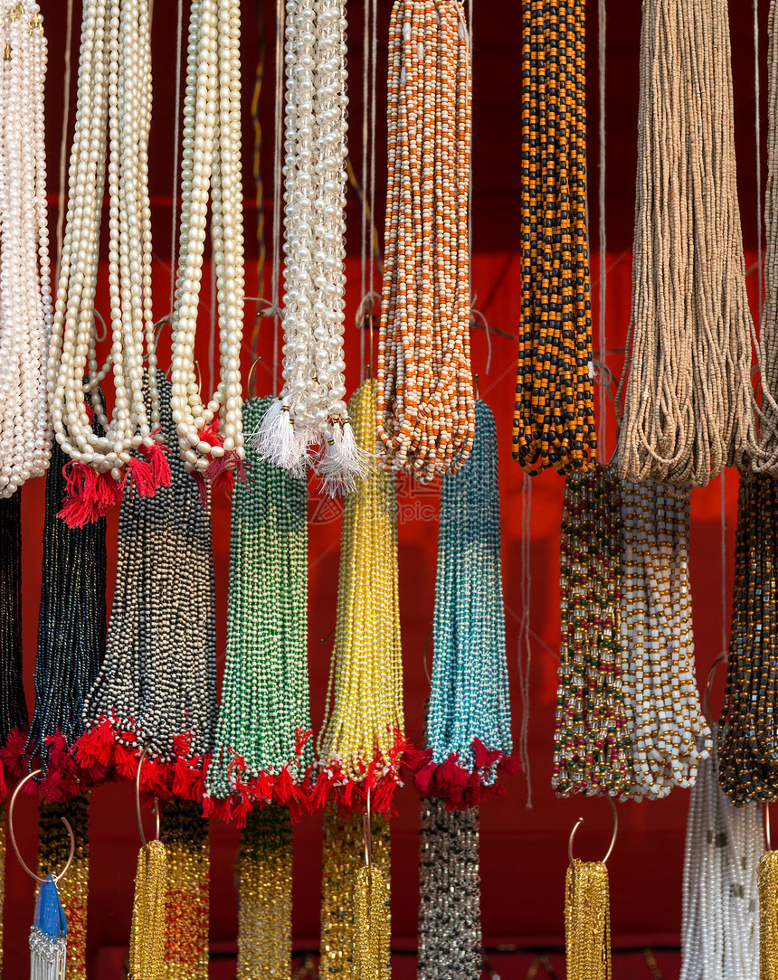 开放市场的珠珠工艺文化珠宝水晶木头手镯石头艺术橙子手工图片