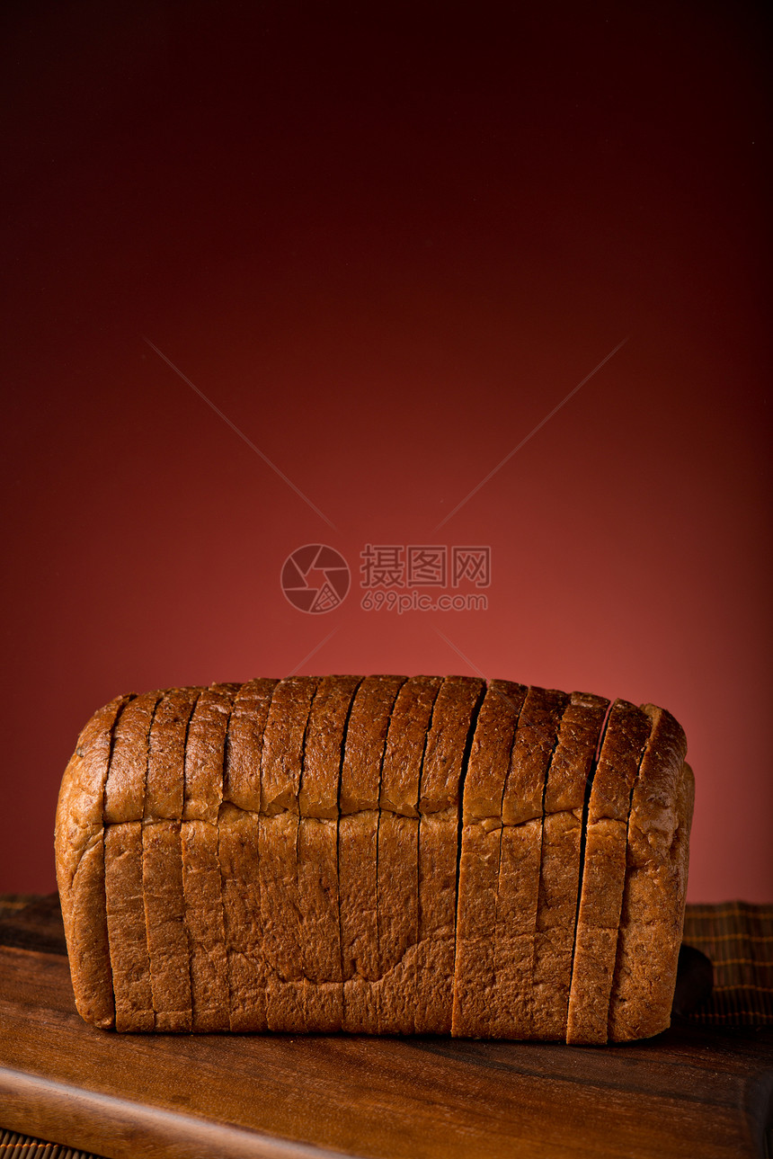 面包切片包子红色棕色粮食脆皮工作室食物早餐图片