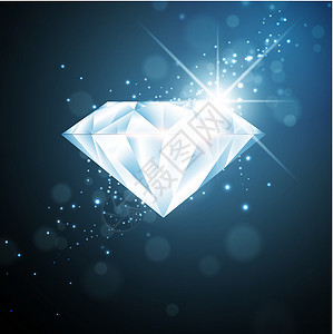 钻石水晶宝石财富石头珠宝奢华插图背景图片