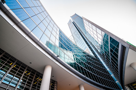 商业建设玻璃城市反射市中心摩天大楼建筑景观办公室金融公司背景图片
