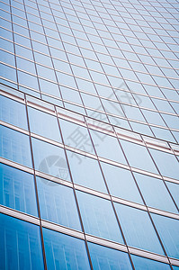 商业建设蓝色建筑办公室玻璃天空市中心公司摩天大楼反射景观背景图片