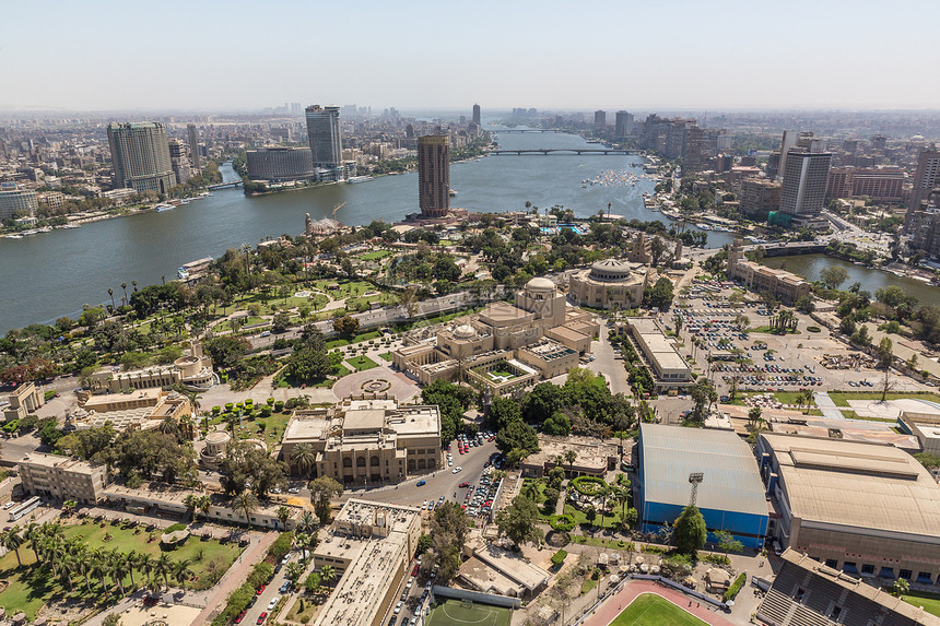 开罗空中观察街道市中心景观首都建筑城市场景建筑学房屋图片