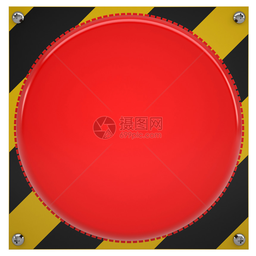 基底上的红色按钮反射行动恐慌力量耀斑警报安全控制警告状况图片