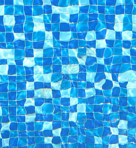 游泳池背景的水质图案蓝色海浪背景图片