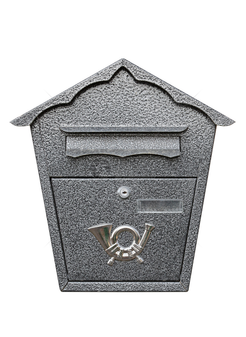 金属信箱字母办公室灰色邮件盒子邮箱白色图片