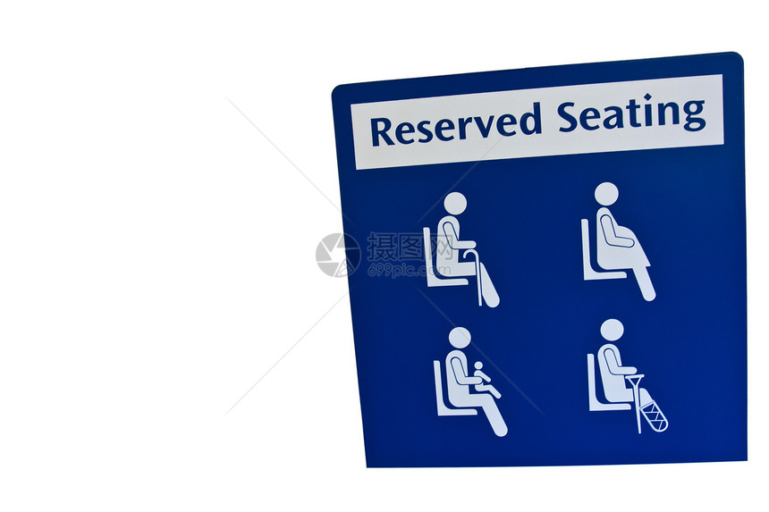 保留座位牌插图药品蓝色生活残障交通安全椅子标签法律图片