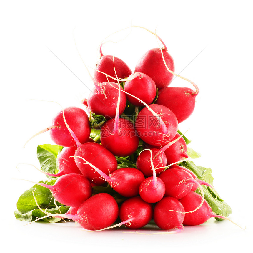 白种背景的一群萝卜人被孤立蔬菜杂货红色饮食白色健康购物图片