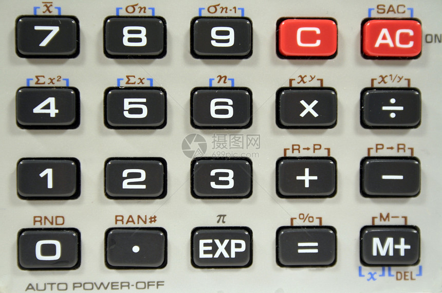 特写计算器键盘高科技数数帐户电子产品金融电子划分钥匙数字技术图片