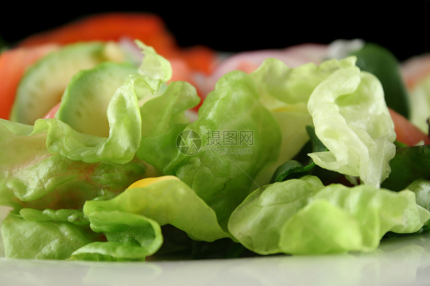 插图背景沙拉低脂肪食品烹饪节食用餐蔬菜美食青菜健康饮食图片