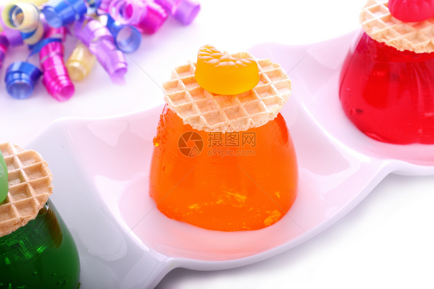 轻型果冻橙子健康食物营养美食糖果小吃圆形黄色味道图片