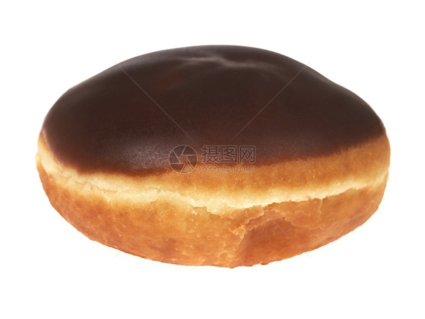 巧克力甜甜甜圈早餐糕点油炸生活奶油甜点面包面团食物冰镇图片