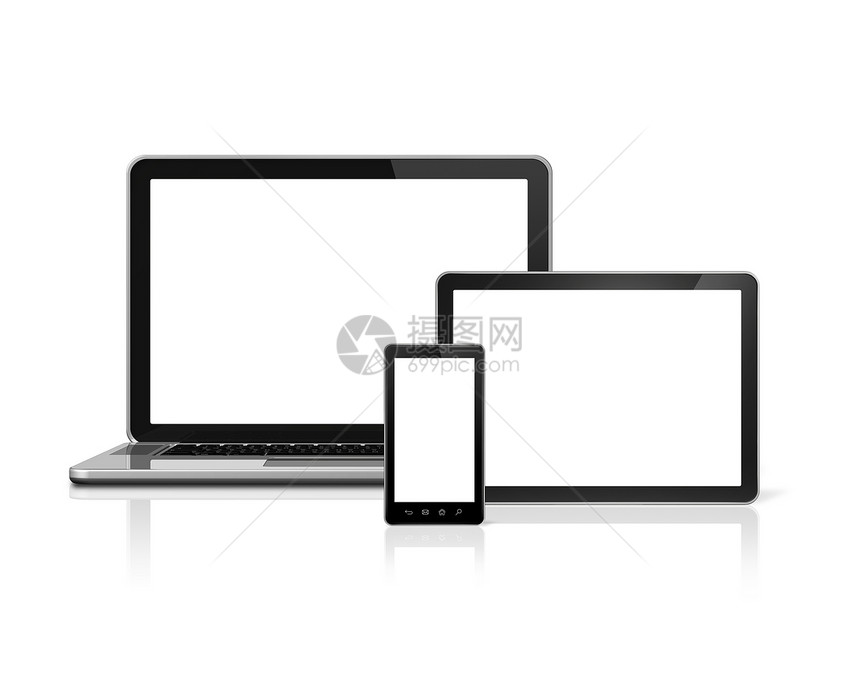 笔记本电脑 移动电话和数字平板电脑商业空白手机电子产品通讯数位板小路白色技术触摸屏图片