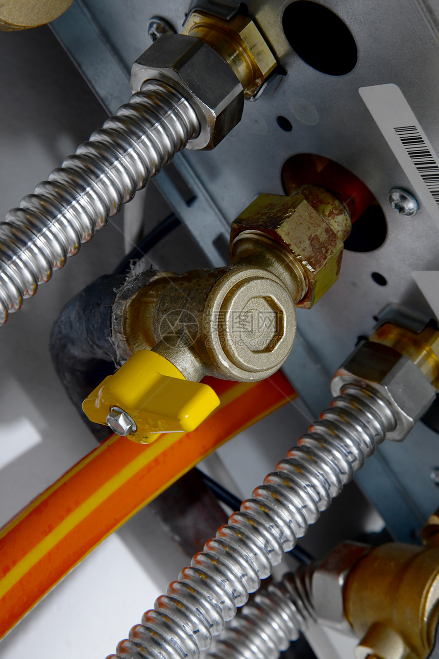 锅炉家庭房子器具管道气体仪器力量活力金属安装图片