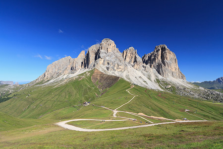 Dolomiti - 萨索隆戈山背景