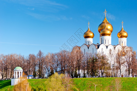 俄罗斯雅罗斯拉夫乌斯宾斯基大教堂高清图片