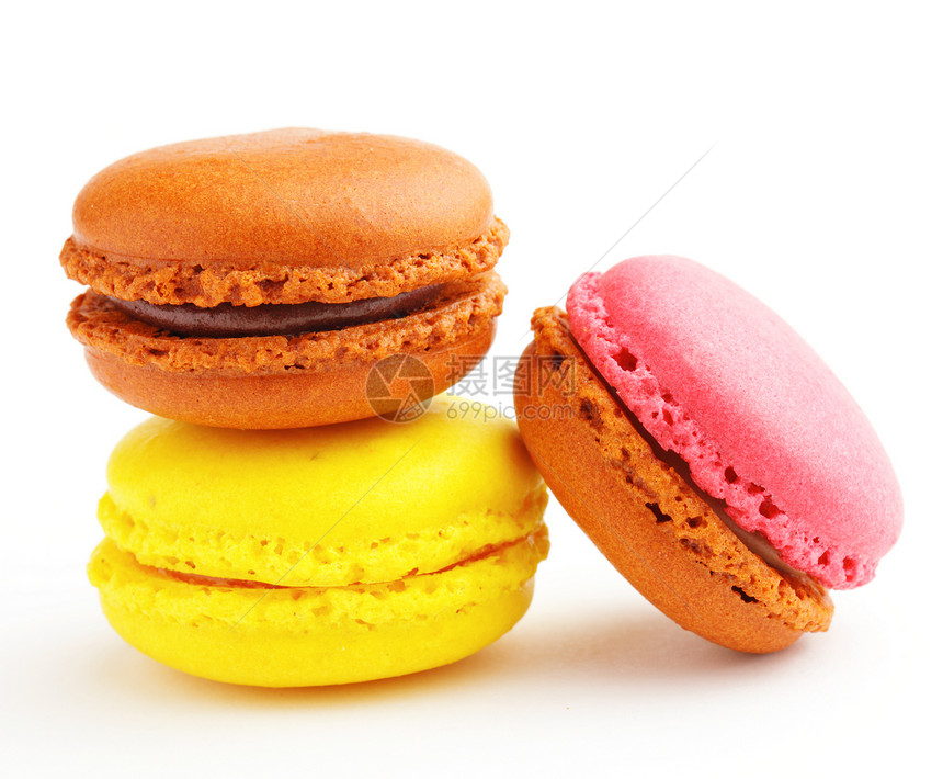 马卡龙开心果饼干黄色食物味道柠檬甜点美食巧克力粉色图片