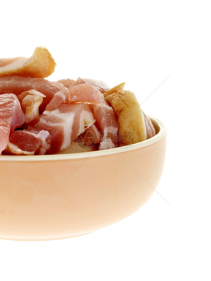 烟熏拉登红色英语猪肉盘子肉类食物图片