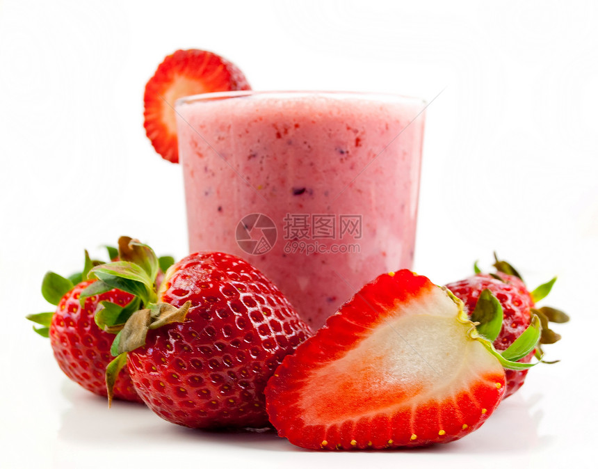 草莓冰淇淋饮料茶点早餐食物浆果薄荷奶油牛奶小吃果汁图片