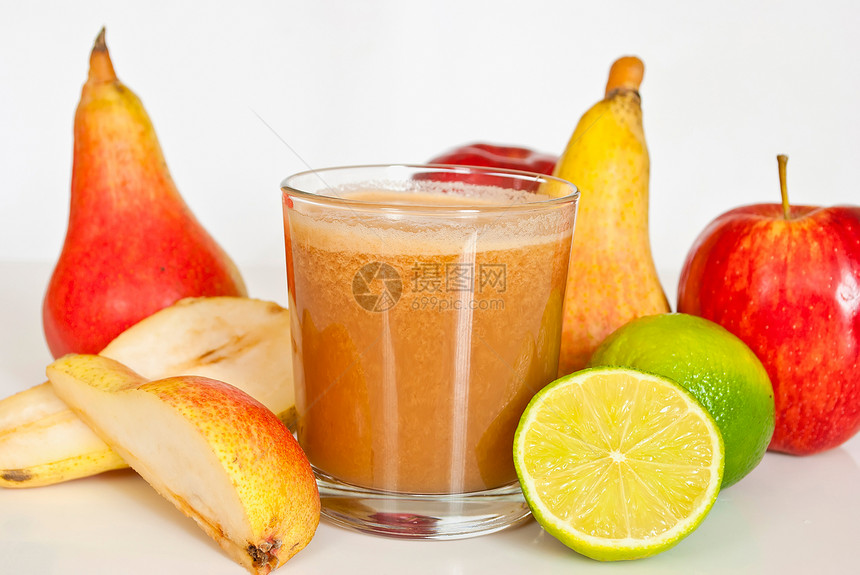 健康果汁柠檬饮料液体食物美食玻璃甜点稻草营养茶点图片