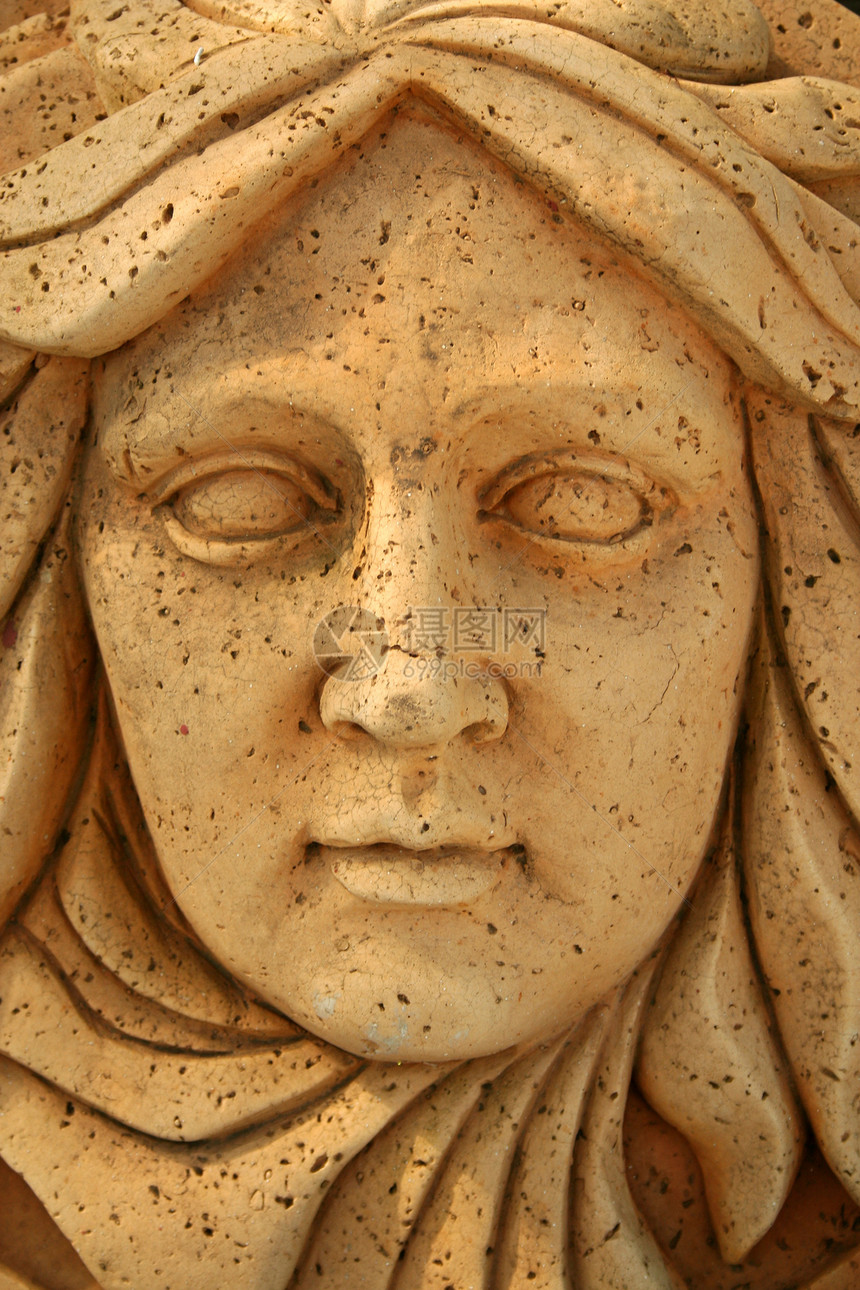 雕像脸白色大理石雕塑石头艺术眼睛数字图片