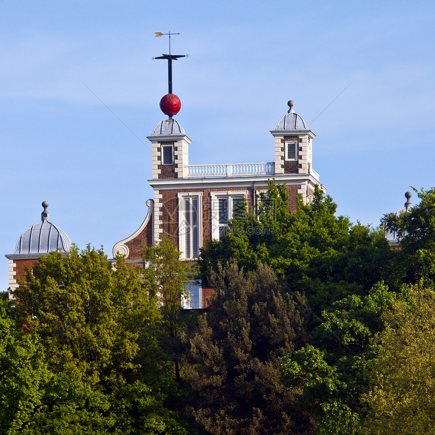 伦敦格林尼治皇家天文台景点城市时间球吸引力旅游历史性皇家英语红色旅行图片