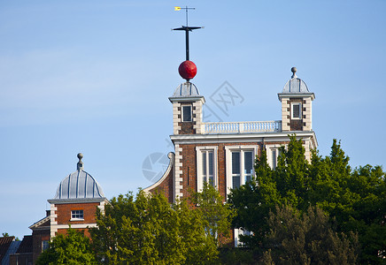格林尼治天文台伦敦格林尼治皇家天文台地标历史观光时间球红色英语天文台旅游吸引力景点背景