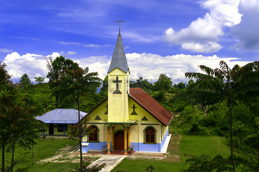 基督教胡塔霍东教堂 印度尼西亚图片