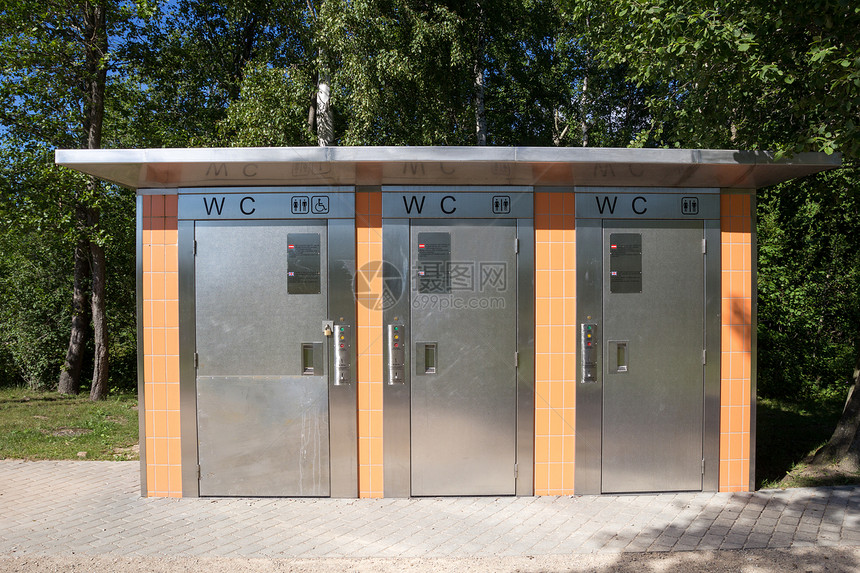 自动自动厕所卫生间设施洗手间隐私外屋城市公园卫生壁橱房间图片