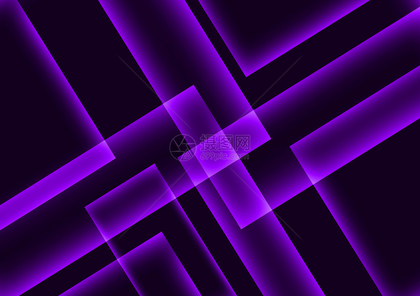 黑暗背景上的抽象平方紫色图片