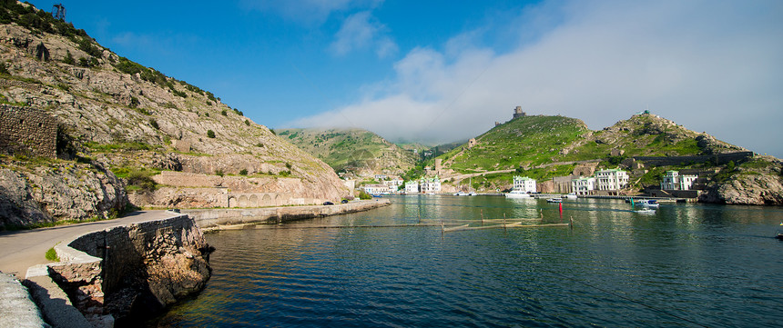 海湾视图地标旅行景观旅游蓝色城市自然天线海滩假期图片