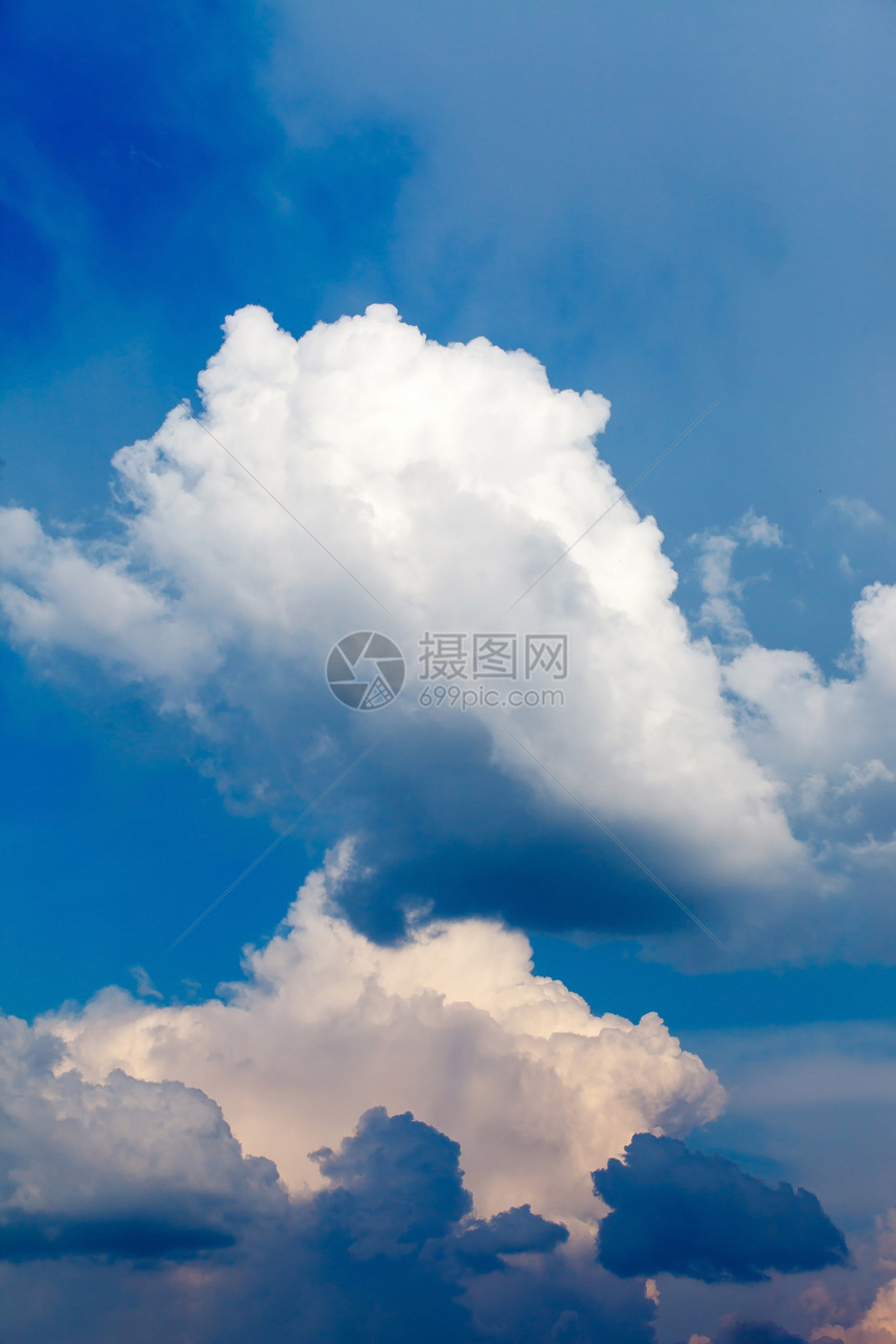 有云的蓝天空蓝色生活气氛气象天气天堂白色宗教臭氧空气图片