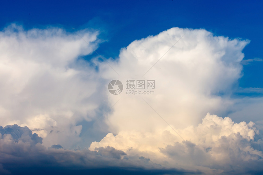 有云的蓝天空多云蓝色天堂气候空气白色气象生活臭氧宗教图片
