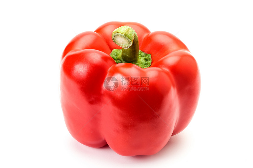 胡椒辣椒彩椒红色黄色胡椒白色蔬菜背景白色图片