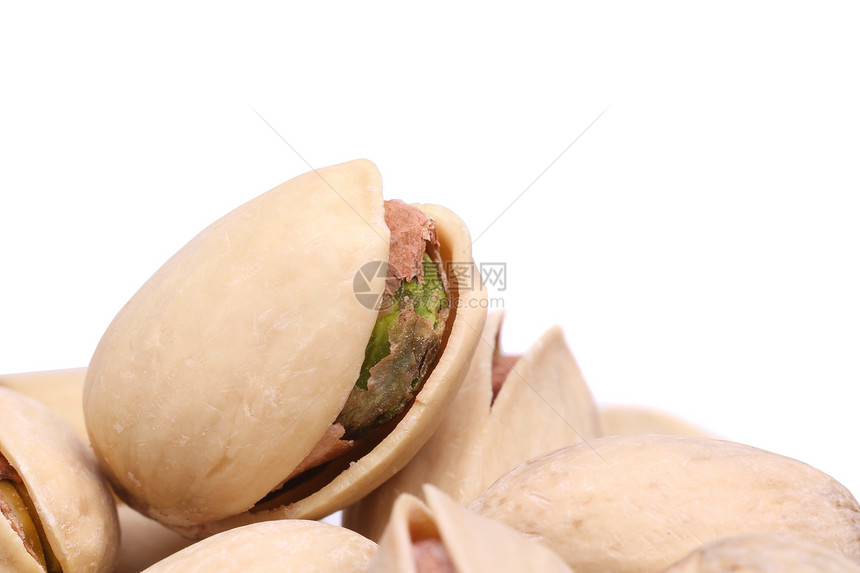 Pistachio 近视农场开心果盐渍营养食物小吃棕色绿色健康花生图片